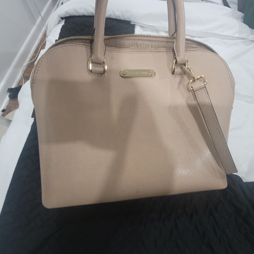 Tan Michael Kors bag